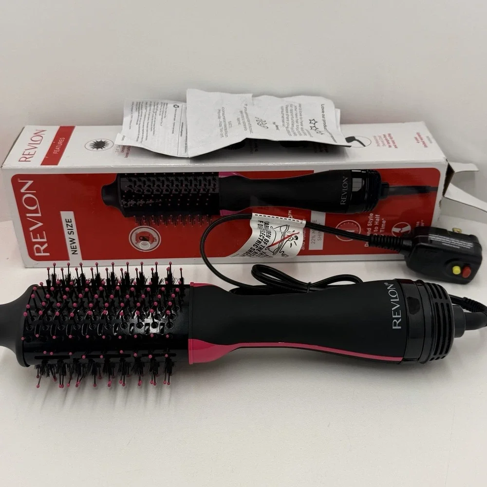 Revlon One-Step 2.4in Hair Dryer Volumizer RVDR5282 Titanium Max Black Pink